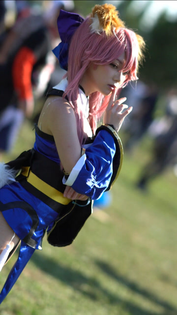 fgo:玉藻前 冲田总司 cosplay 这尾巴爱了爱了