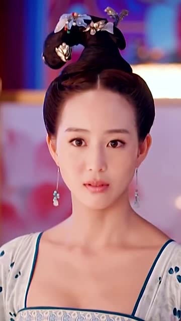 张钧甯的古装也是很美的这是她拍武媚娘传奇的一个片段