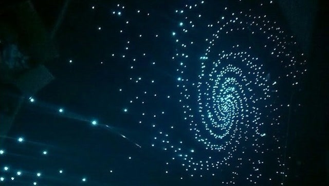 20种灯光模式的家庭影院星空顶展示,河南中音隔音材料厂