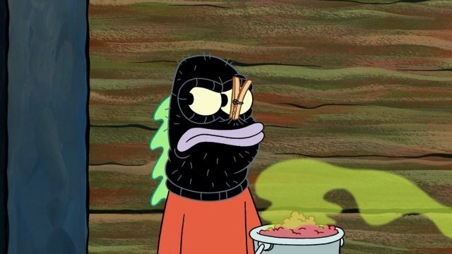 海绵宝宝:海霸糊不好吃却有妙用,比如伪装打劫,或熏跑柜员抢钱