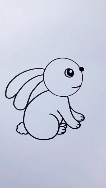 简笔画小白兔
