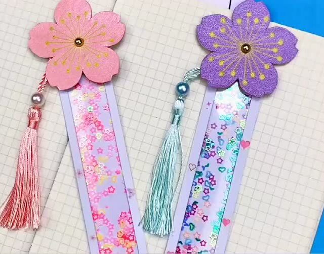 创意手工折纸,给闺蜜做个樱花书签,留住整个春天!