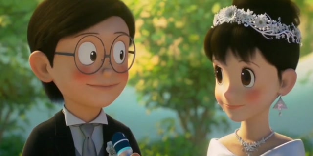 大雄静香终于结婚了.
