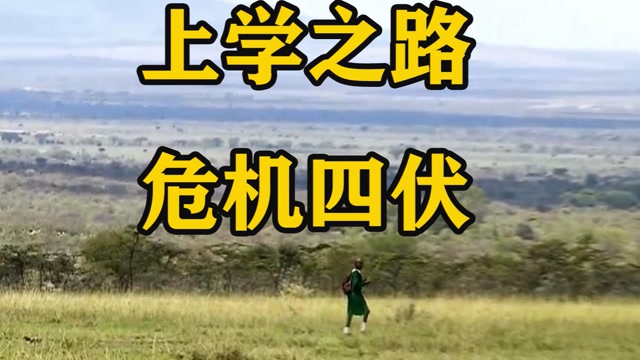 在非洲,小女孩要徒步20公里去上学,路上还危机四伏《纪录片》