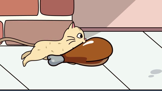 小猫咪偷吃别人的食物,被猫妈妈教育后仍不知悔改,后面惨了