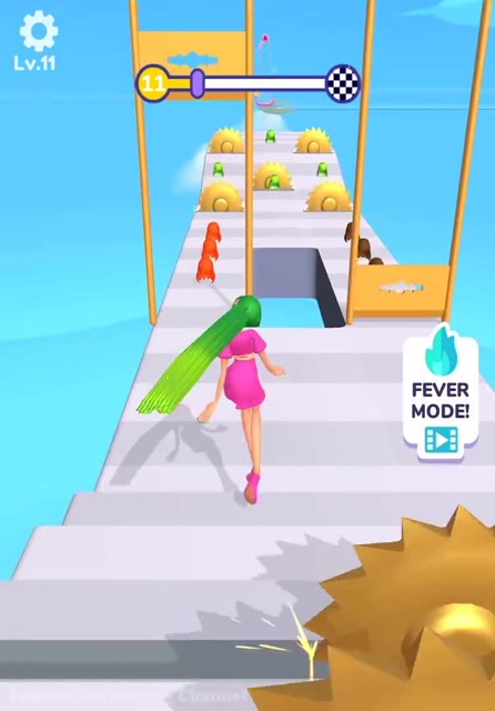 闯关游戏:美女爱护她的长发