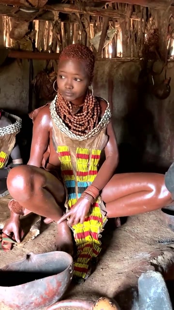 非洲原始部落酋长的女儿,颜值太羡慕了,这才是天然美!