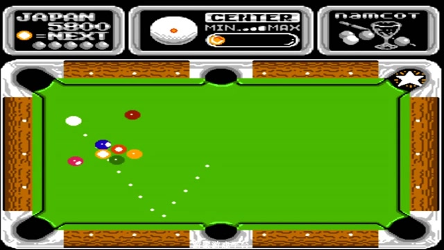 儿时必玩fc超经典《花式台球》7分钟通关!拿世界冠军如此简单