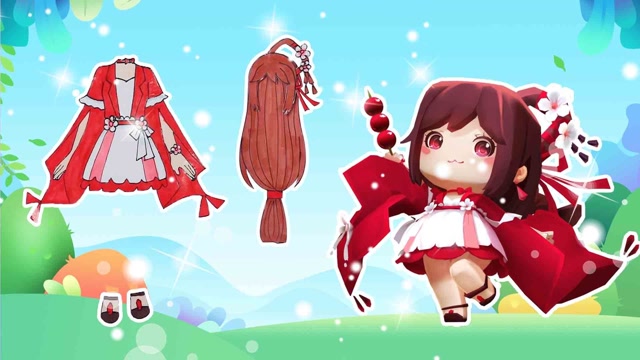 手工纸娃娃玩具:纸娃娃装扮,《迷你世界》花小楼装扮