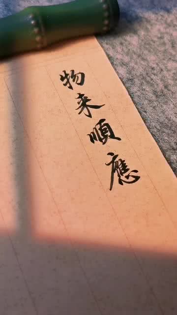 物来顺应未来不迎当时不杂既过不恋书法曾国藩国学