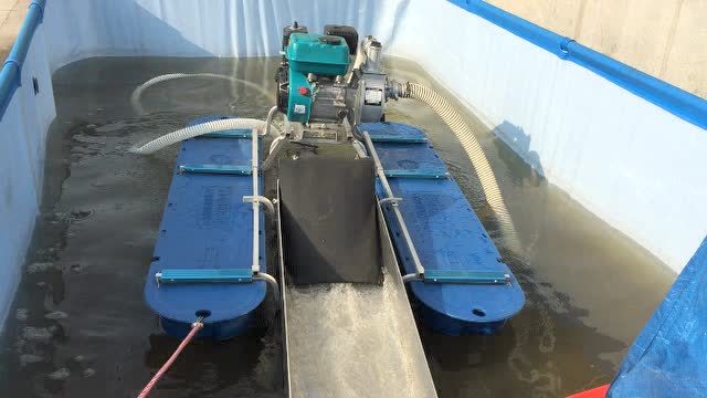 出口哈萨克斯坦的便携式河道淘金设备虹吸式淘金船视频