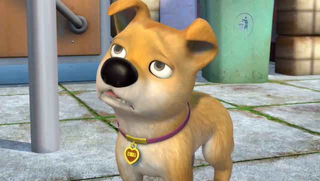 光头强的百元大钞被风吹走了,还好被一只聪明的小狗捡回来了!