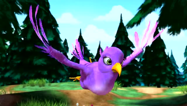 熊出没之夏日连连看 光头强砍树被紫色小鸟攻击