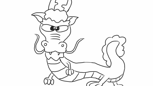 中国龙幼儿亲子简笔画 宝宝轻松学画画