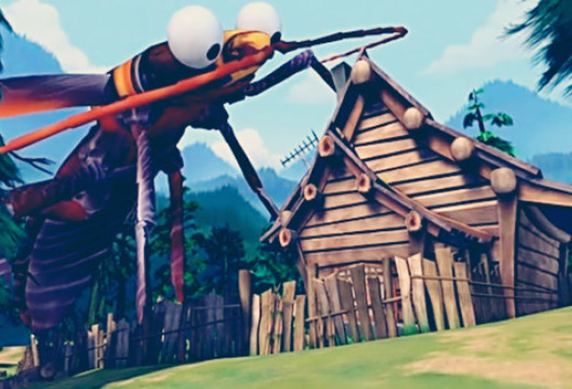 光头强家的蟑螂,沾到了点催长剂,结果长成了巨大怪物,太搞笑了!