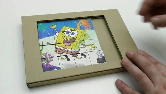 理工男自制了个纸板拼图,就喜欢这种简单容易操作的视频