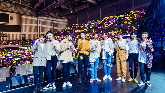 ninepercent泉州粉丝见面会,百分九少年们唯美合唱《forever》