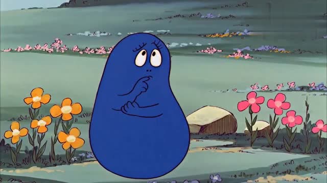 巴巴布莱特看到伤心的巴巴伯没了自己的毛,想出一个办法