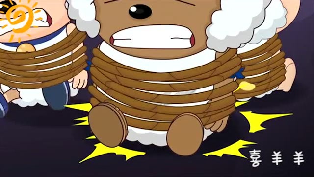 喜羊羊与灰太狼:灰太狼在小灰灰的生日宴会上把小羊们抓起来了