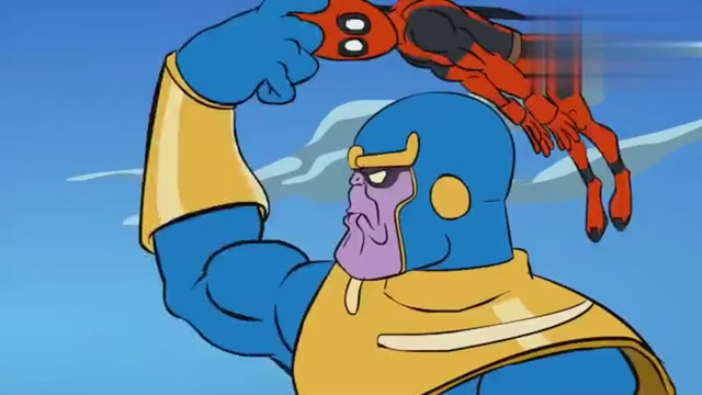 搞笑动画《灭霸大战一拳超人》,首位能免疫灭霸响指的英雄出现!