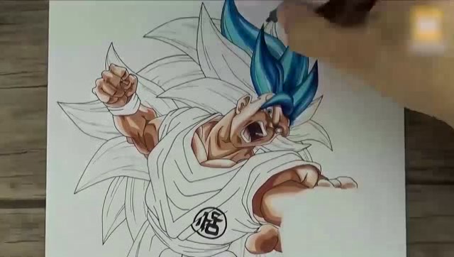 网友画龙珠超蓝三阶孙悟空,满分10分大家觉得能拿多少分?