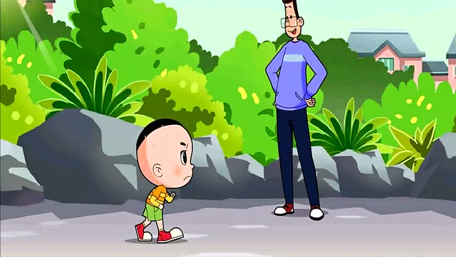 大头儿子:跑步哪有平板游戏好玩啊,大头要玩游戏