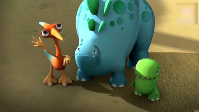 《恐龙乐园》大恐龙来了,小恐龙害怕吗