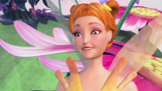 芭比彩虹仙子之美人鱼公主爱丽娜现在还不敢相信翅膀是她的