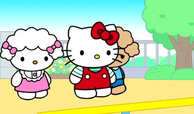 凯蒂猫和它的朋友:朋友和好,一起荡秋千