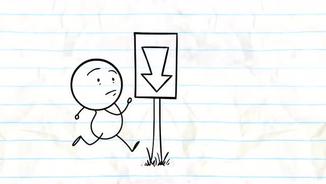 国外超级搞笑铅笔简笔画迷路的线条小兄弟