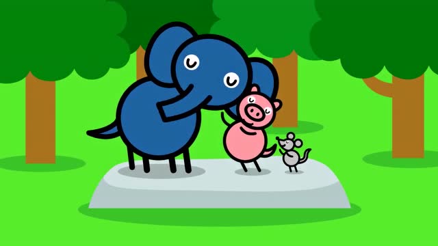 滚圆动物:早教短片 大和小2