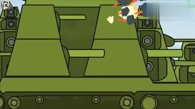 坦克世界欢乐动画:巨鼠单挑kv44!眼睛都不红,怎么可能打的过!