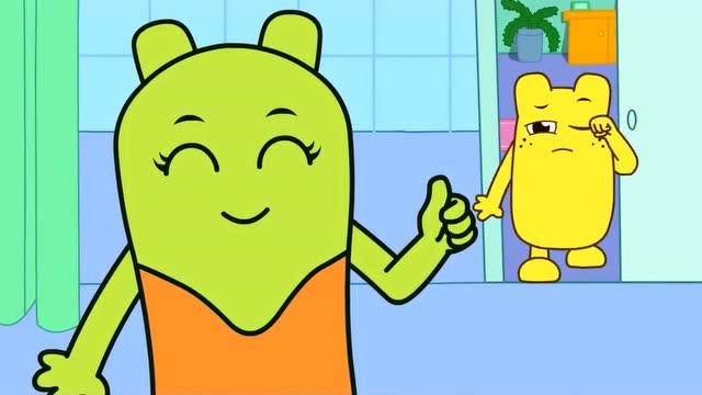 咕力咕力:古力妈妈教绿古力怎样正确刷牙