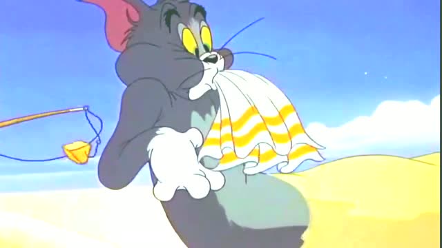 猫和老鼠:小精豆戏耍孬蛋,孬蛋掉进河里