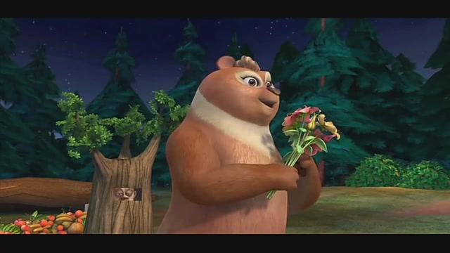 熊出没:光头强成功抓到了母熊翠花,准备让她做人质