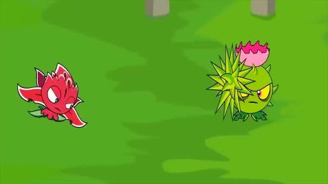 植物大战僵尸,导向蓟红针花为什么打起来,难道是僵尸搞的鬼?