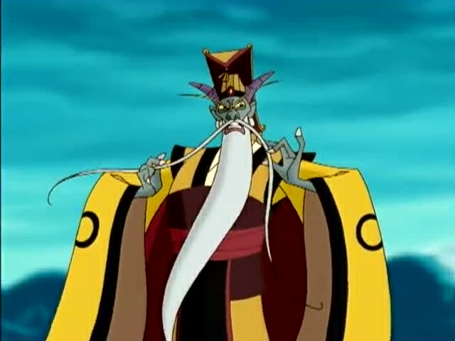 哪吒传奇:哪吒用混天绫把龙王从天空中击落了