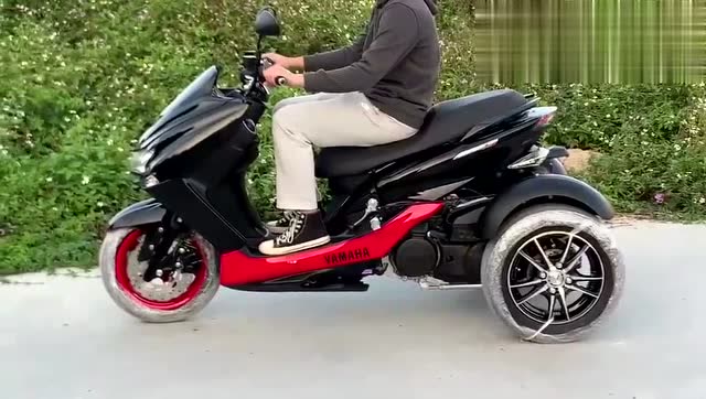 雅马哈正三轮摩托车,户外试骑