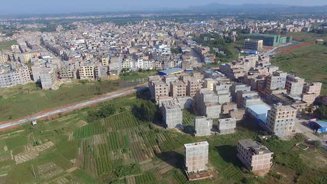 航拍怀集冷坑镇