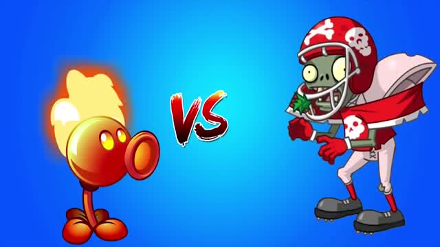 植物大战僵尸:暗影豌豆和火焰豌豆pk橄榄球等僵尸谁厉害?