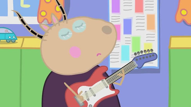 羚羊夫人的才艺是弹奏电吉他,她即兴来了一段