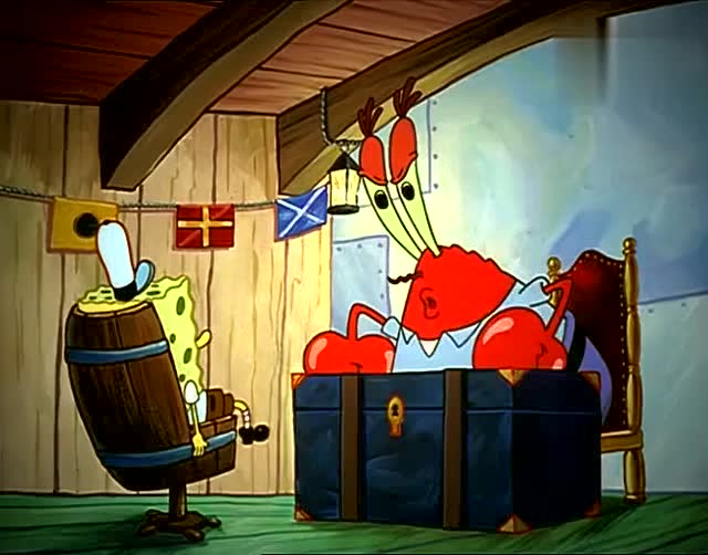 海绵宝宝:海绵宝宝做饭睡觉,厨房着火,被蟹老板批评