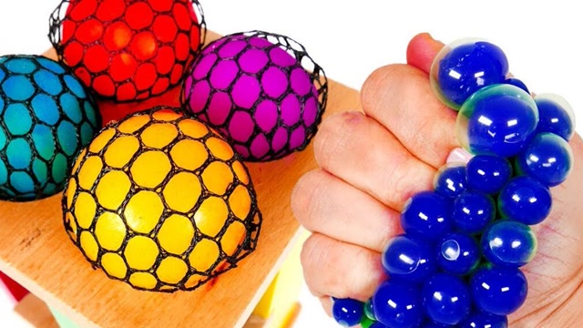 趣味早教:弹力球玩一玩,学习颜色