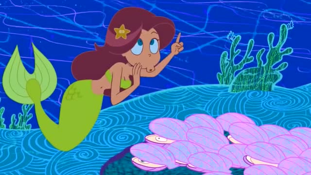 鲨鱼哥与美人鱼:美人鱼让贝壳们都脱下外壳假装被捞走!