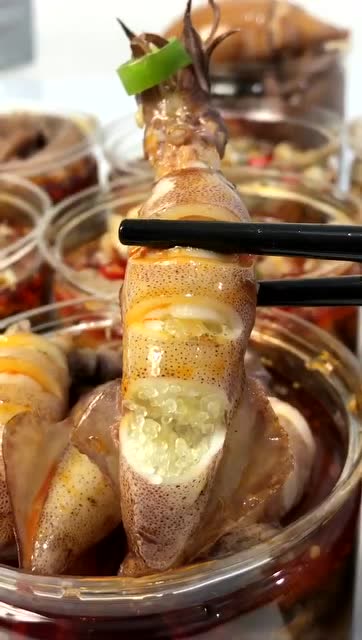 捞汁麻辣带子海兔,各种小海鲜,开盖即食!