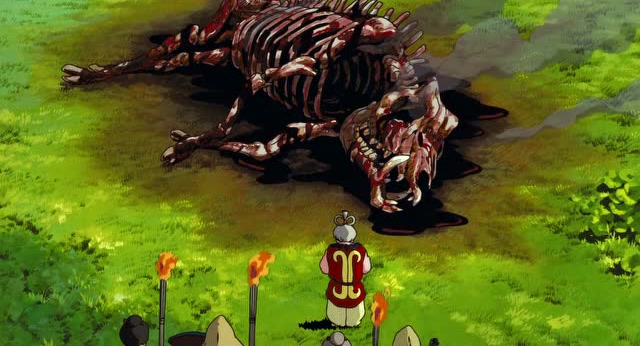 幽灵公主 神婆告诉大家这个怪兽是个邪魔的野猪