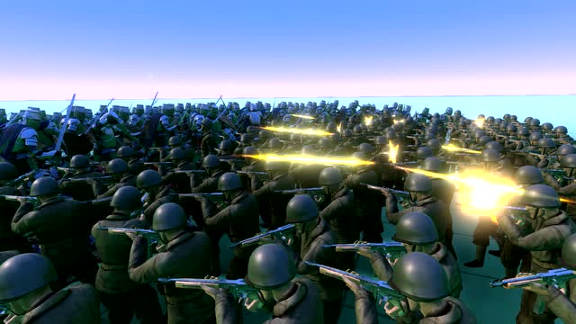 史诗战争模拟器:500米国士兵对战700重装骑士,大获全胜啊