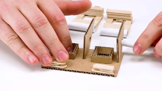 手工diy:纸板制作双人射击游戏机,和朋友比比谁更厉害