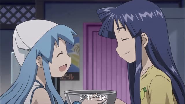 侵略乌贼娘第一季:乌贼娘竟然吐了千鹤一身的墨汁