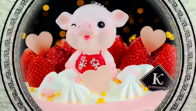 可可甜心新年蛋糕1